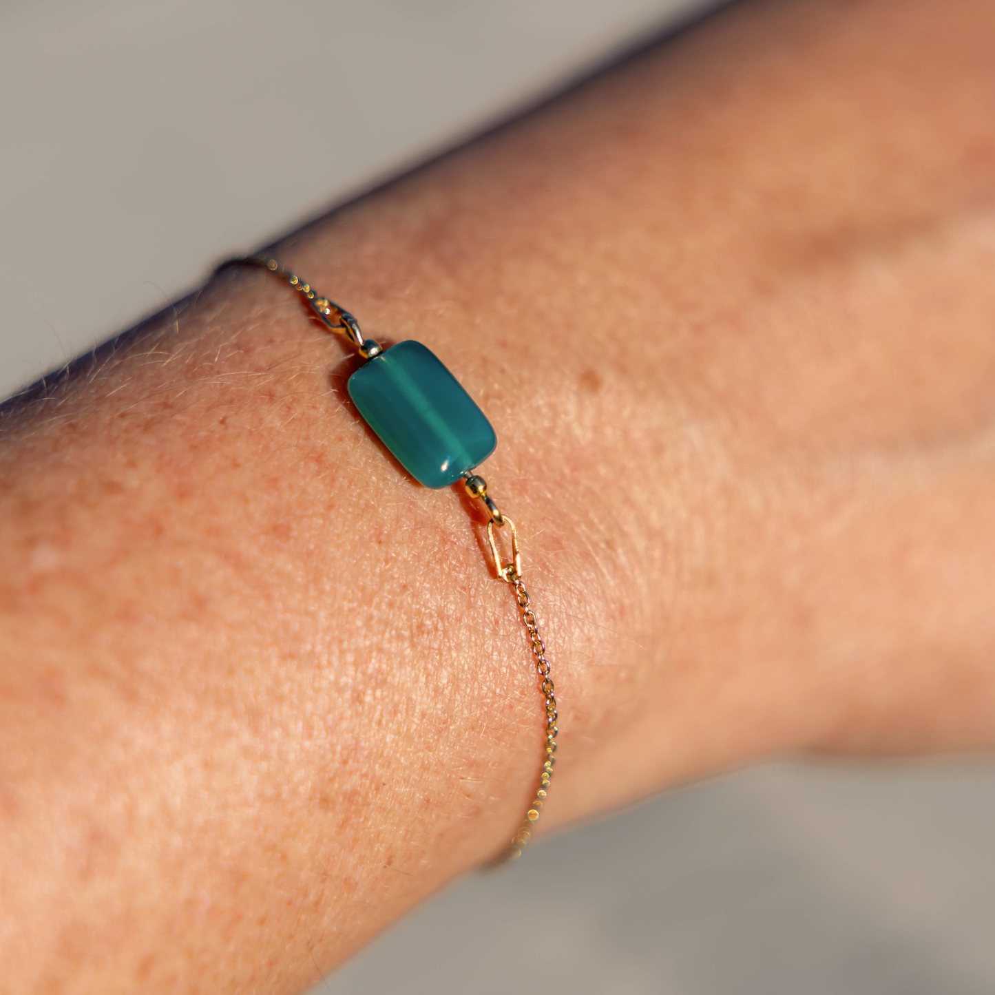 Armband VALERIA | Groene agaat
