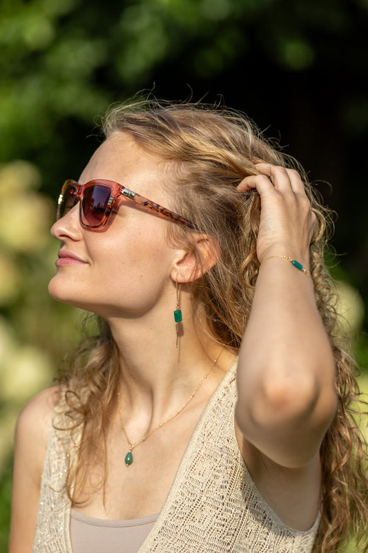 Armband VALERIA | Groene agaat