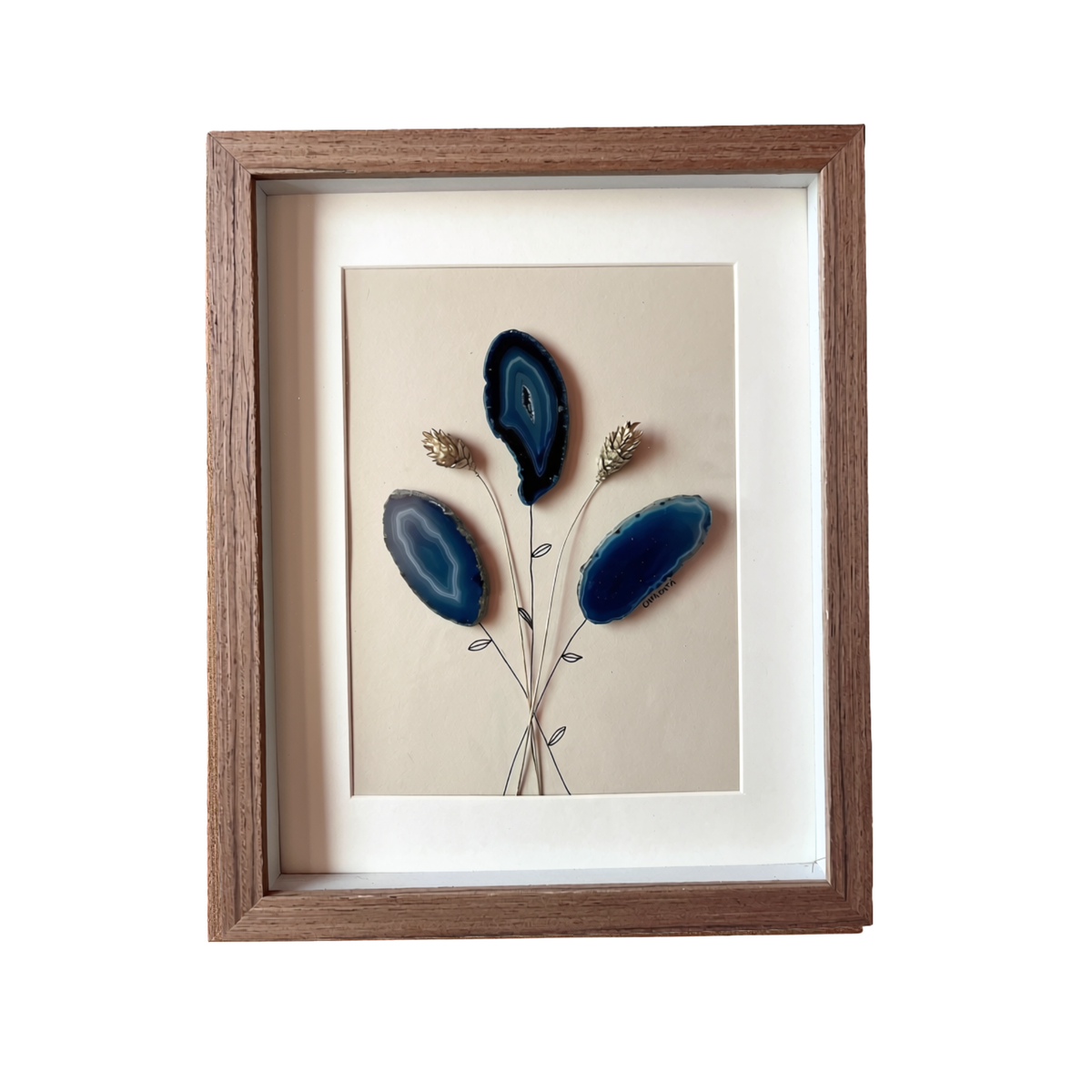 Signature | BOLD BLOOM No. 1 | Ingelijste agaatschijfjes